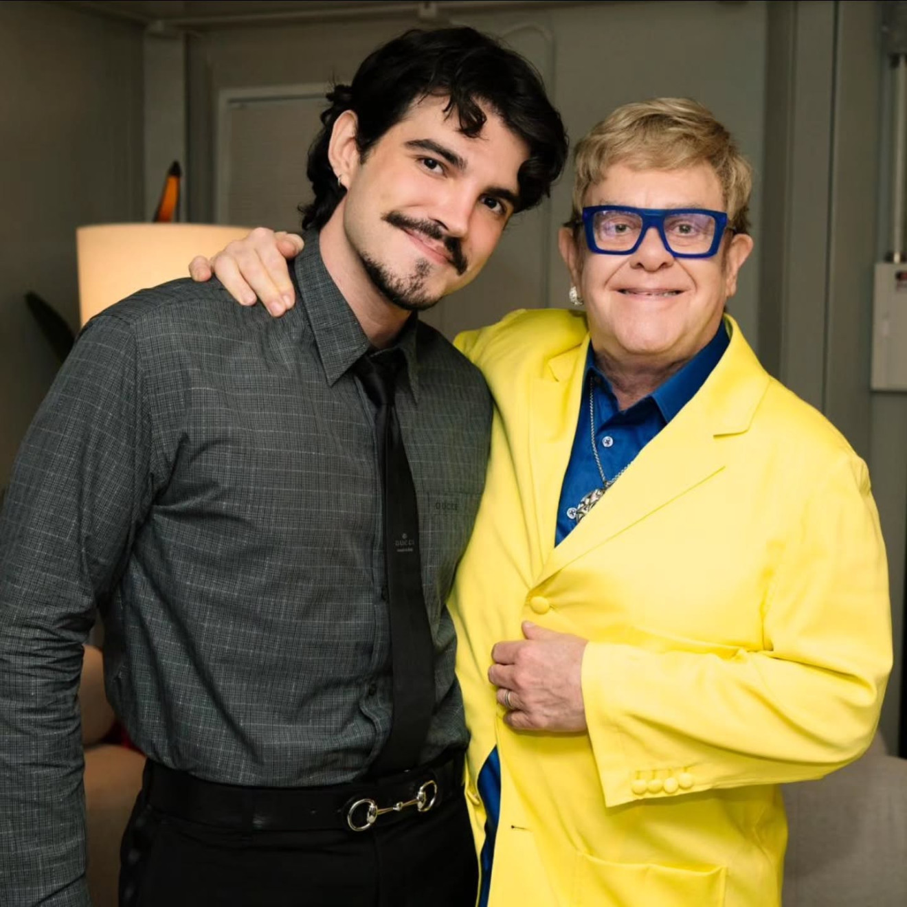 Jão tem encontro com Elton John e ganha elogio: "Obrigado pelas palavras tão gentis"