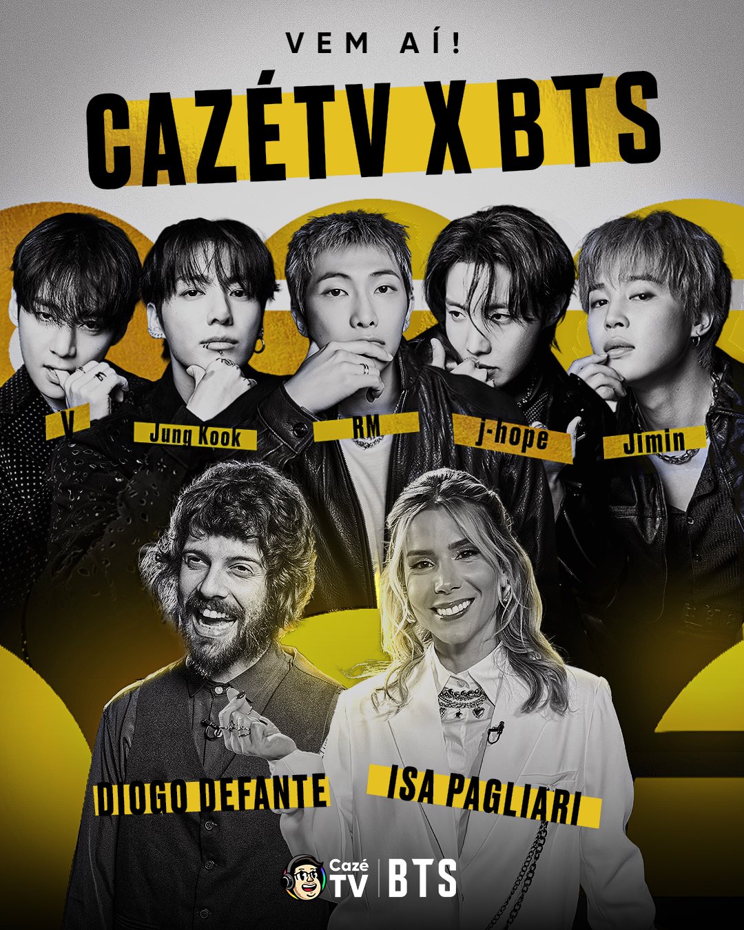 CazéTV anuncia vídeo com BTS, no Brasil para três shows