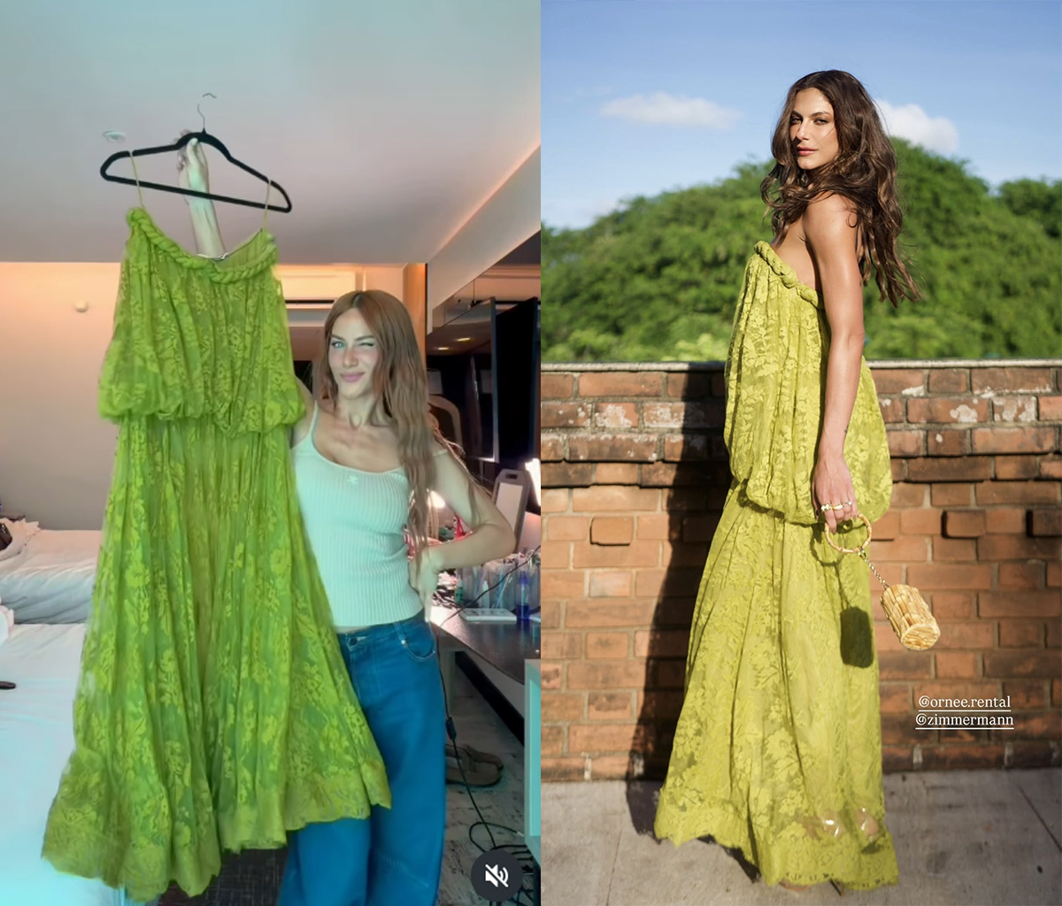 Giovanna Ewbank e Mari Gonzalez compartilham vestido no casamento de Juliette e Kaique